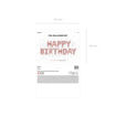 Picture of FOIL BALLOON HAPPY BIRTHDAY ROSE GOLD 340 X 35CM